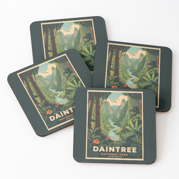 Item preview, A Vintage Illustration of Daintree National Park - Queesnland - Australia designed and sold by GoodOldVintage.