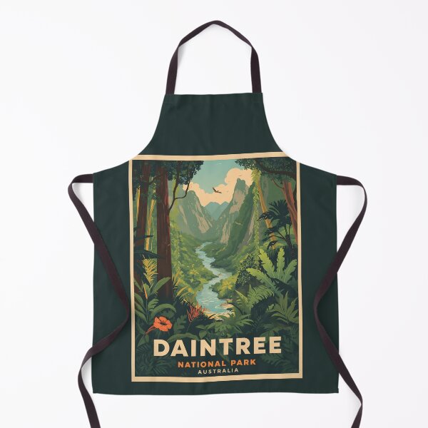 Item preview, A Vintage Illustration of Daintree National Park - Queesnland - Australia designed and sold by GoodOldVintage.