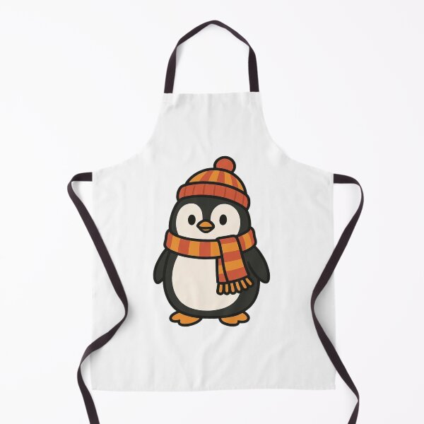 Item preview, Cozy Penguin in Scarf and Beanie – Winter Animal Cartoon designed and sold by Confuzz1ed.