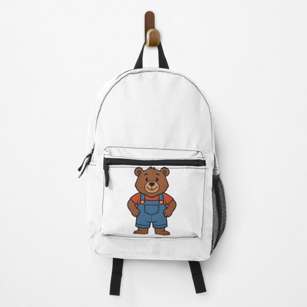 Item preview, Confident Bear in Overalls and T-Shirt – Everyday Fun Cartoon designed and sold by Confuzz1ed.