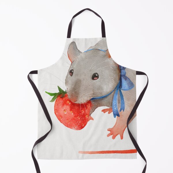 Item preview, Cute Grey Rat with Strawberry designed and sold by You Store.