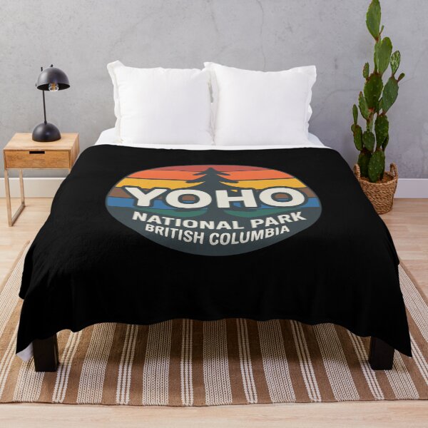 Item preview, Yoho National Park Logo – Retro Sunset Circular Design, British Columbia designed and sold by VividOrganica.