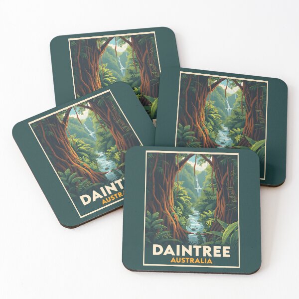 Item preview, A Vintage Illustration of Daintree National Park -  Australia designed and sold by GoodOldVintage.