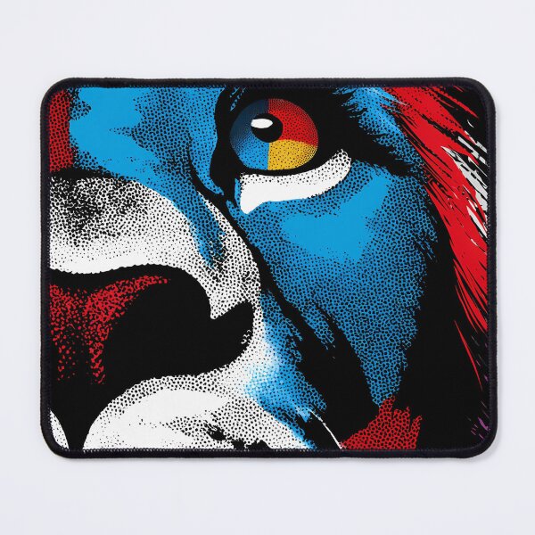 Item preview, A LION IN COLORFUL POP ART STYLE designed and sold by infinitearte.