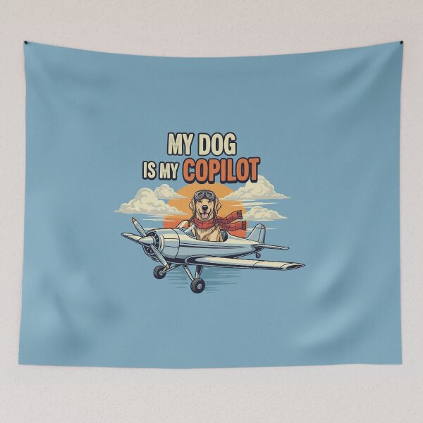 Item preview, My dog is my copilot t-shirt designed and sold by TheHappyHaul.