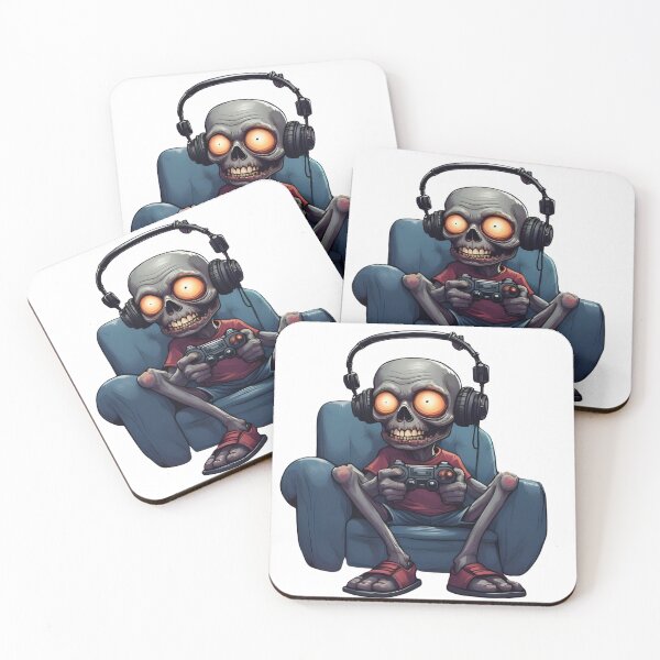 Item preview, Game Over Brains – Funny Zombie Gamer Halloween designed and sold by GiggleSnaps.