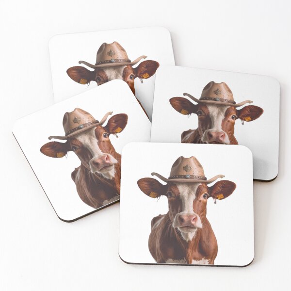 Item preview, Cow Cowboy Hat Happy Balloons Celebrations Cute  designed and sold by CheeseBlueprint.
