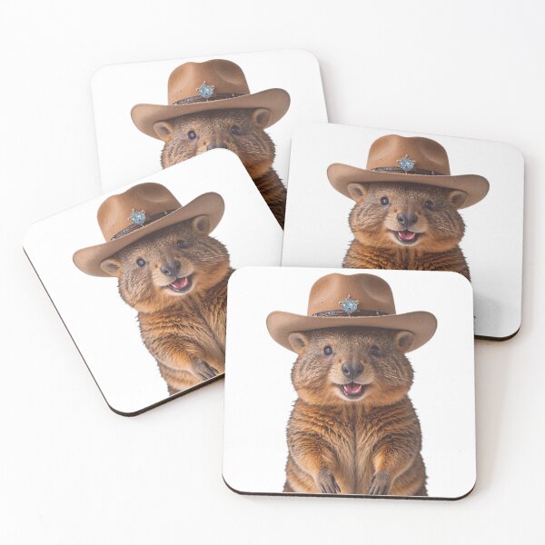 Item preview, Quokka Cowboy Hat Happy Balloons Celebrations Cute  designed and sold by CheeseBlueprint.