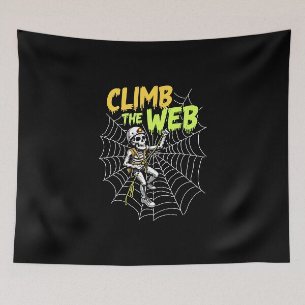 Item preview, Climb the Web Halloween Shirt designed and sold by sharifex.