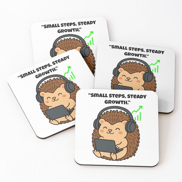 Item preview, Small Steps, Big Wins: Focused Hedgehog Hustle designed and sold by Latitude 1°N.