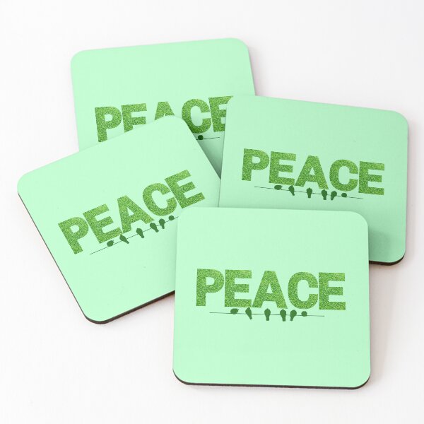 Item preview, Peace Motivational Quote Shirt, Inspirational Nature Typography with Creative Green Font Design designed and sold by JWSmile.
