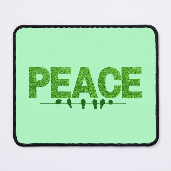 Item preview, Peace Motivational Quote Shirt, Inspirational Nature Typography with Creative Green Font Design designed and sold by JWSmile.