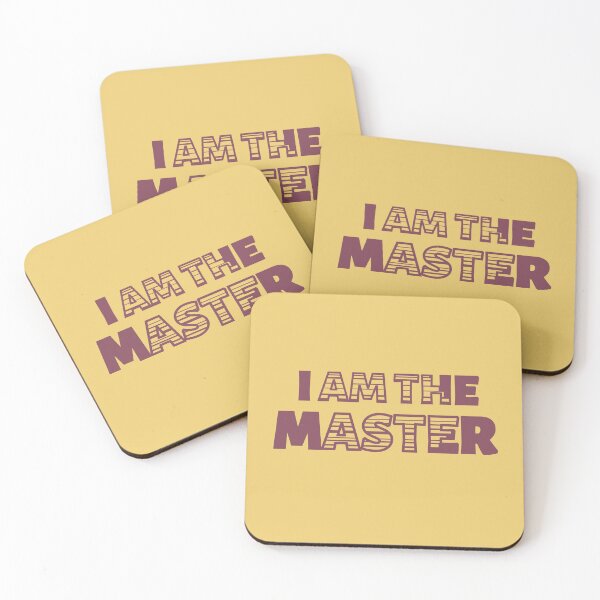 Item preview, I Am the Master – Retro Typography Art in Matte Texnomial Style for Bold Statement Decor designed and sold by JWSmile.