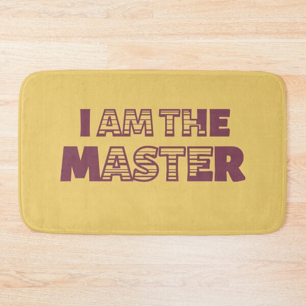 Item preview, I Am the Master – Retro Typography Art in Matte Texnomial Style for Bold Statement Decor designed and sold by JWSmile.