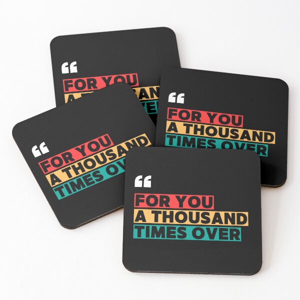 Item preview, For You a Thousand Times Over | The Kite Runner Quote by Khaled Hosseini | Colorful Typography Book Quote Poster | Literary Wall Art | Book Lover Gift designed and sold by Art By Rukayya.