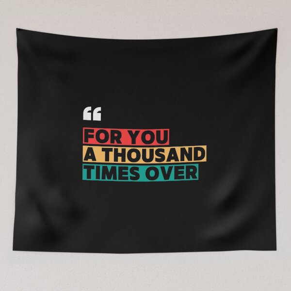 Item preview, For You a Thousand Times Over | The Kite Runner Quote by Khaled Hosseini | Colorful Typography Book Quote Poster | Literary Wall Art | Book Lover Gift designed and sold by Art By Rukayya.