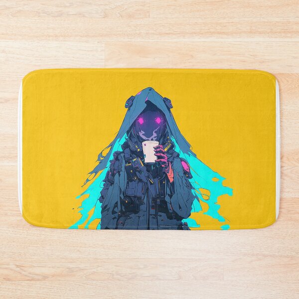 Item preview, Cyberpunk Neon Ghost with Coffee designed and sold by Christian Weiss.