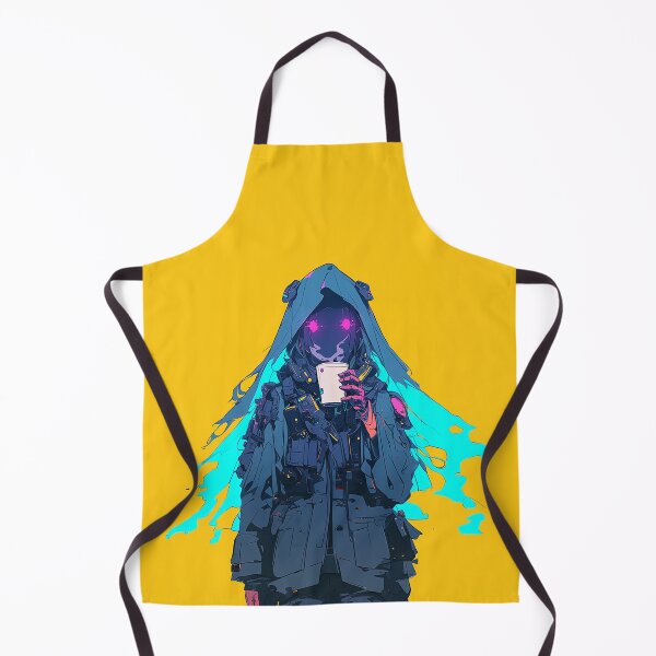 Item preview, Cyberpunk Neon Ghost with Coffee designed and sold by Christian Weiss.
