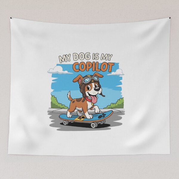 Item preview, My dog is my copilot t-shirt designed and sold by TheHappyHaul.