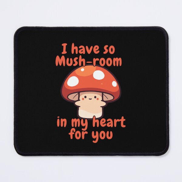 Item preview, I Have So Mushroom in My Heart for You | Funny Cute Mushroom Pun | Kawaii Mushroom Illustration | Pun Wall Art | Cute Food Humor Poster Gift designed and sold by Art By Rukayya.