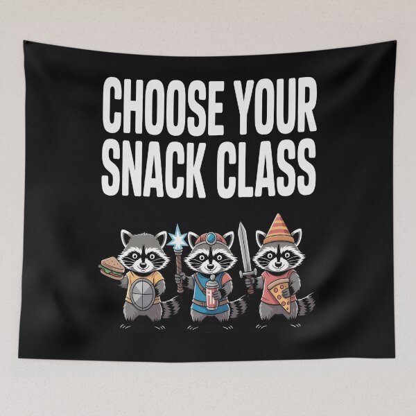 Item preview,  I Require Snacks Raccoon, Choose Your Snack Class  designed and sold by Printed Mistakes.