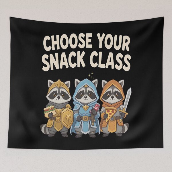 Item preview, i Require Snacks Raccoon, Choose Your Snack Class  designed and sold by Printed Mistakes.