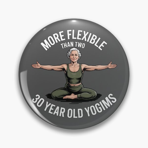Item preview, More Flexible Than Two 30 Year Olds yogims designed and sold by Printed Mistakes.