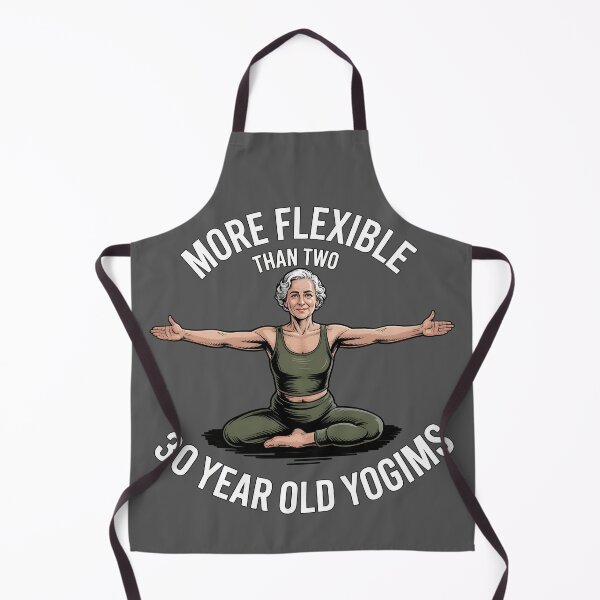 Item preview, More Flexible Than Two 30 Year Olds yogims designed and sold by Printed Mistakes.