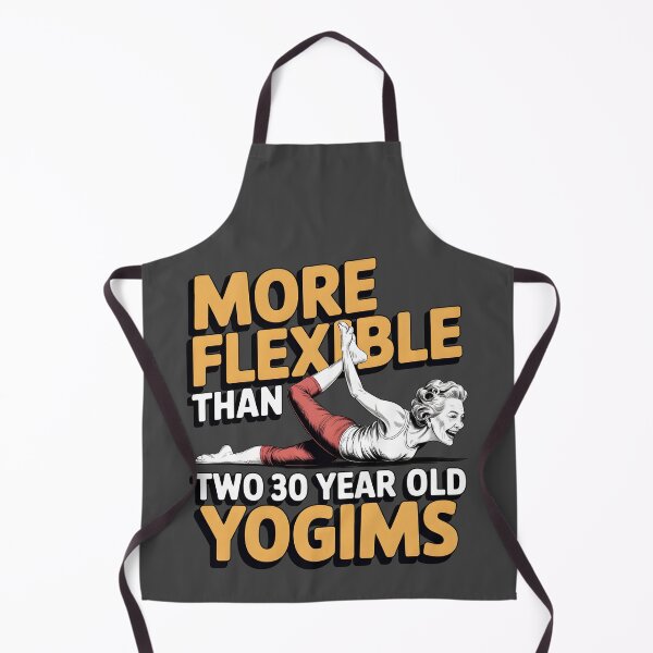 Item preview, More Flexible Than Two 30 Year Olds yogims designed and sold by Printed Mistakes.
