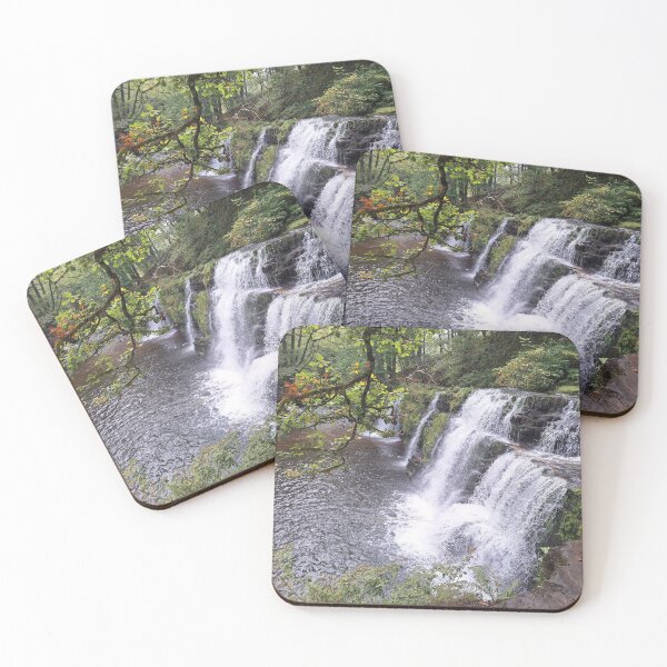 Item preview, Hiking Adventure Landscape. Waterfall Clipart.  designed and sold by gloriamelrose.