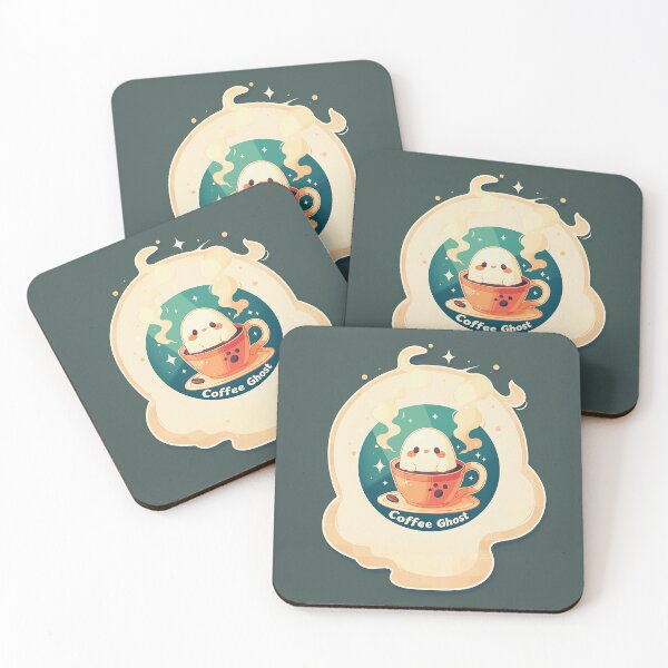 Item preview, Coffee Ghost Retro Badge designed and sold by Christian Weiss.
