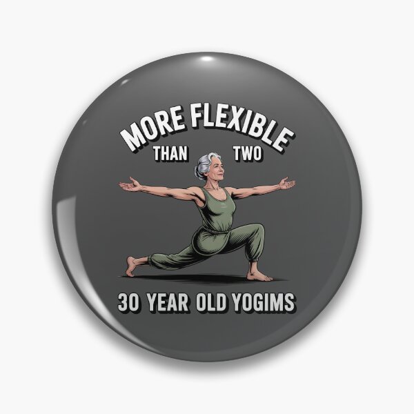 Item preview, More Flexible Than Two 30 Year Olds yogims designed and sold by Printed Mistakes.