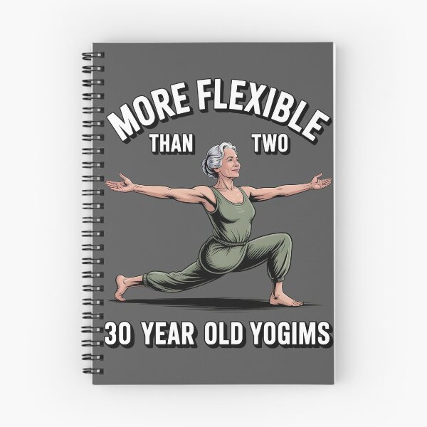Item preview, More Flexible Than Two 30 Year Olds yogims designed and sold by Printed Mistakes.