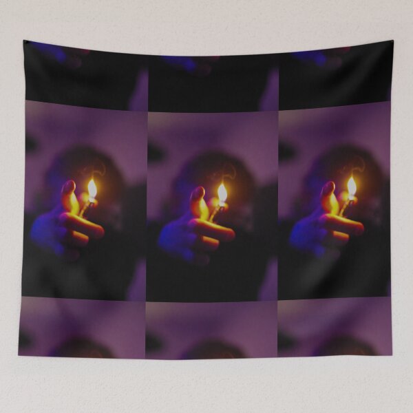 Item preview, Fire on Purple – Minimalist Contrast Photography designed and sold by ideashoppl.