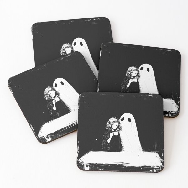 Item preview, Girl with Ghost at the Table (Monochrome) designed and sold by Christian Weiss.