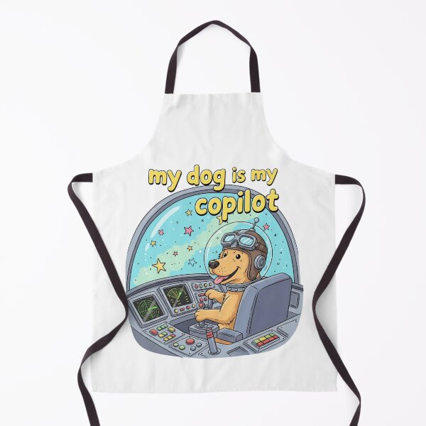Item preview, My dog is my copilot in spaceship t-shirt designed and sold by TheHappyHaul.