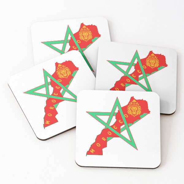 Item preview, Moroccan Map & Lion Symbol Artwork designed and sold by johsef.