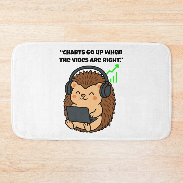 Item preview, Charts Go Up: Hedgehog's Guide to Crushing Goals designed and sold by Latitude 1°N.