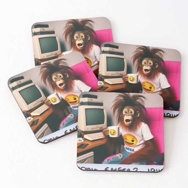 Item preview, "Monkey Business in the SEGAverse: Sip Happens!" designed and sold by Print Fiction.