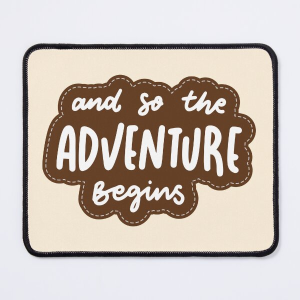 Item preview, And So the Adventure Begins | Quote Typography Poster | Brown Boho Aesthetic Wall Art | Inspirational Home Decor | Motivational Wall Quote Print designed and sold by Art By Rukayya.