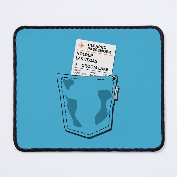 Item preview, Pocket Boarding Pass to Area 51 – Shh, It’s a Janet Flight! designed and sold by Fun Funky Designs.