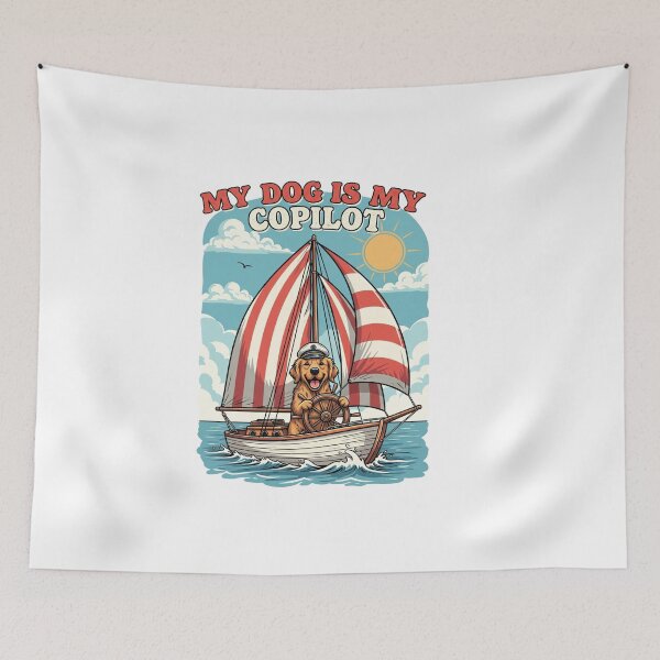 Item preview, My dog is my copilot t-shirt designed and sold by TheHappyHaul.