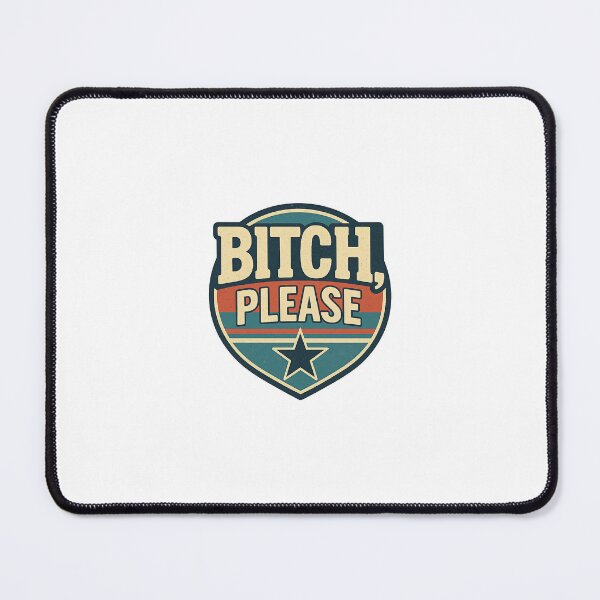 Item preview, retro style logo design 'bitch please' designed and sold by Sad Owl.