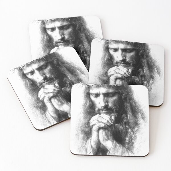 Item preview, Jesus Christ Crown of Thorns T-Shirt - Prayer Religious Pencil Art designed and sold by Gaviani Design Studio.