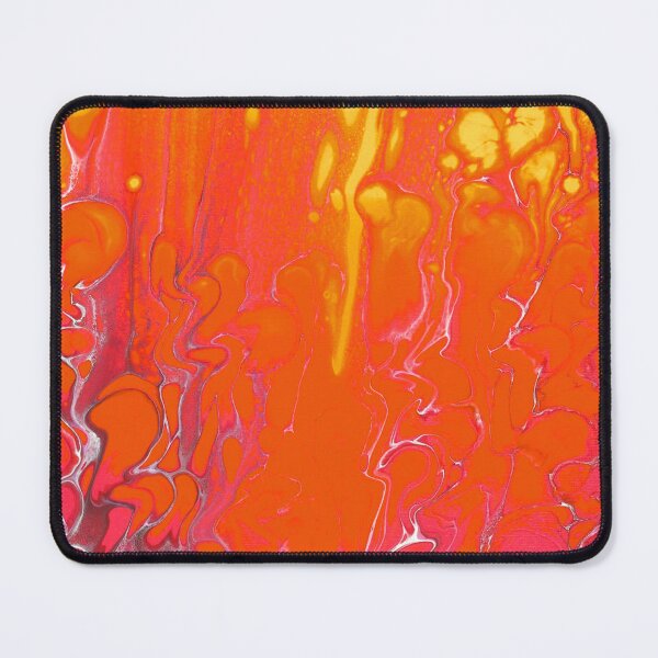 Item preview, Melting Sunset Fluid Art Print - Original Swipe Acrylic Pour Painting  designed and sold by marbledmoonart.