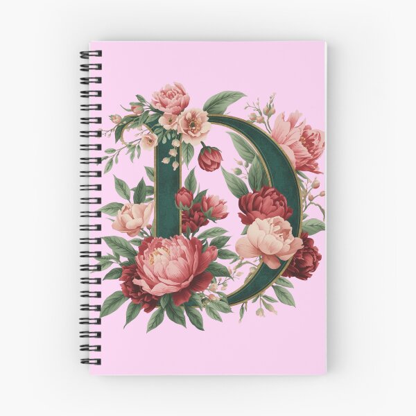 Item preview, Elegant Floral Monogram Letter D – Botanical Peony & Rose Initial Art | Personalized Gift, Feminine Nature Design designed and sold by AmenAlways.