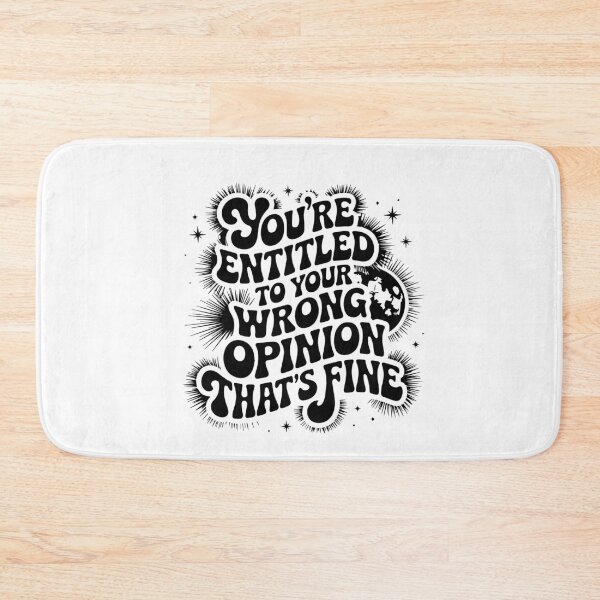 Item preview, You’re Entitled To Your Wrong Opinion Retro Sarcastic Quote Sticker designed and sold by NArtdesigns.