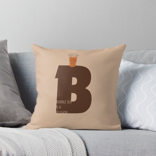 Item preview, Bubble Tea Is A Religion – Boba Milk Tea on the Letter B Design designed and sold by liveinbeauty.