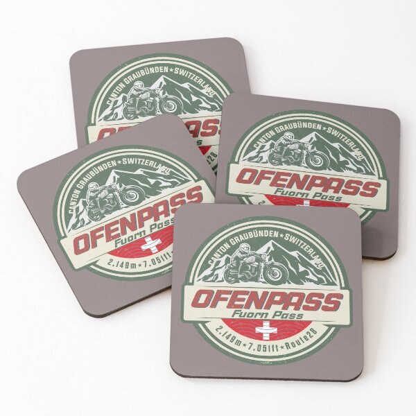 Item preview, Ofenpass Fuorn Pass Switzerland Motorcycle Sticker TShirt 01 designed and sold by OuterShellUK.