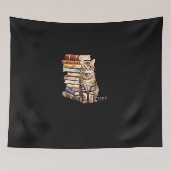 Item preview, Bramble Cat And Books designed and sold by hogattfrew.